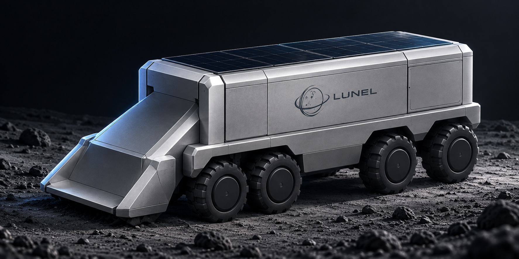 Simplified exterior illustration of LUNEL RCM on regolith; not the current technical configuration